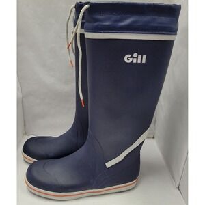 Gill Tall Fishing Sailing Yachting Non-Slip Ultra Light Rubber Boots US 9 Fish